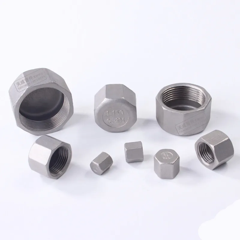 1/8" 1/4" 3/8" 1/2" 3/4" 1" 1-1/4" 1-1/2" BSP Female Thread 304 Stainless Steel Pipe Fitting Hex Head Socket Plug End Cap