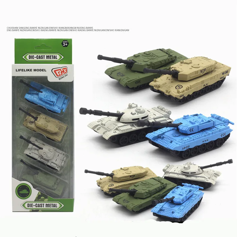 New product hot sale 1:64 alloy T55 military tank model,military model 4 piece set toy,children’s gift,free shipping