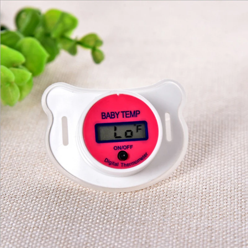 Baby Thermometer Pacifier Easy Digital Monitor of Temperature for Girl Or Boy in Celsius xobw