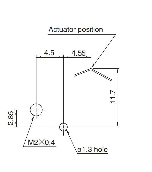 5Pcs Japan Met Ronde Gat Normaal Open 2 Voeten Stil Met Handvat Micro Switch Detection Kleine Miniatuur Limiet Reizen schakelaar