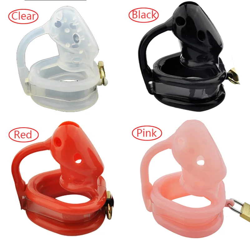 4 Colors Soft Silicone Chastity Device Birdlocked Pico Massage Spikes Small Cock Cage For Men Chastity Belt Bdsm Sex Toys