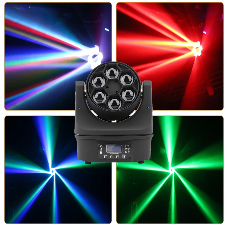 cabecote movel de luz led de abelha com efeito bom luz de dj para festa ktv bar bee spot lite show entretenimento danca em casa 01