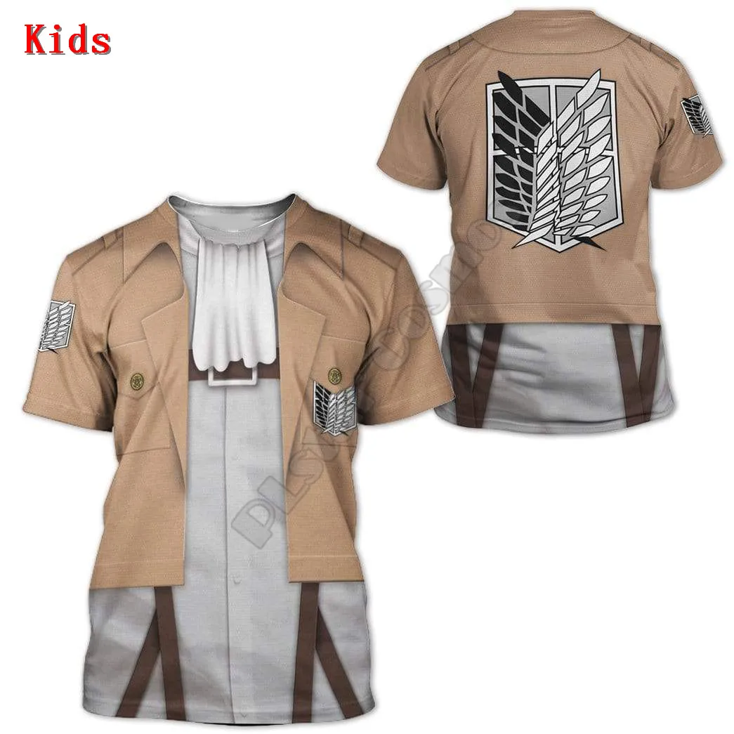 

Attack On Titan 3D Printed Hoodies Kids Pullover Sweatshirt Tracksuit Jacket T Shirts Boy Girl Cosplay apparel 04