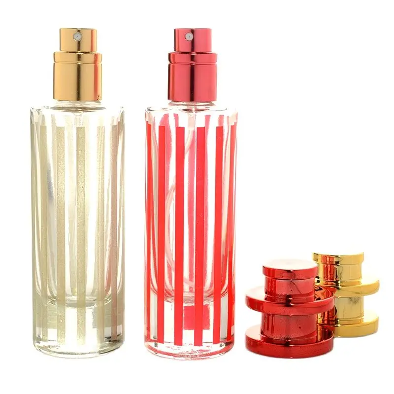 30 ML Perfume Refillable Bottle Empty Glass Toner Spray Vials Colorful Makeup Atomizer Column Shape Portable Spray Pump Bottle