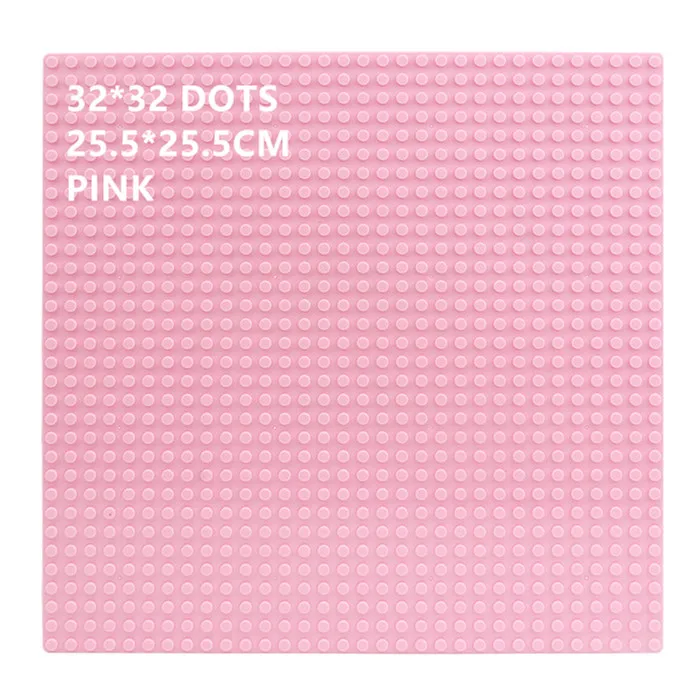 32*32 Dots Plastic Blocks Base Plates Pink Juguetes Compatible City Classic Toys Mini Building Bricks Baseplates for Kids 32x16 image 3
