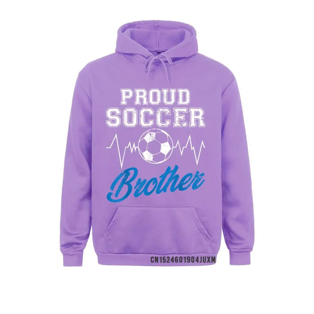 Heartbeat Soccer Ball Proud Soccer Brother Soccer Lovers Hooded Tops Men Sweatshirts Hoodies Sportswears Brand New