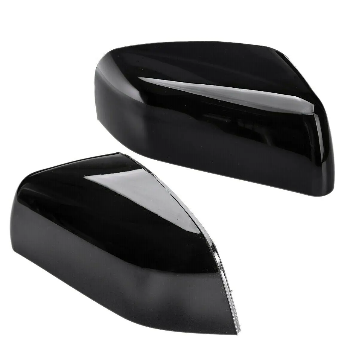 Left / Right Side Gloss Black Wing Mirror Cover Cap For Land Rover Range Rover Sport LR2 LR4 2010 -