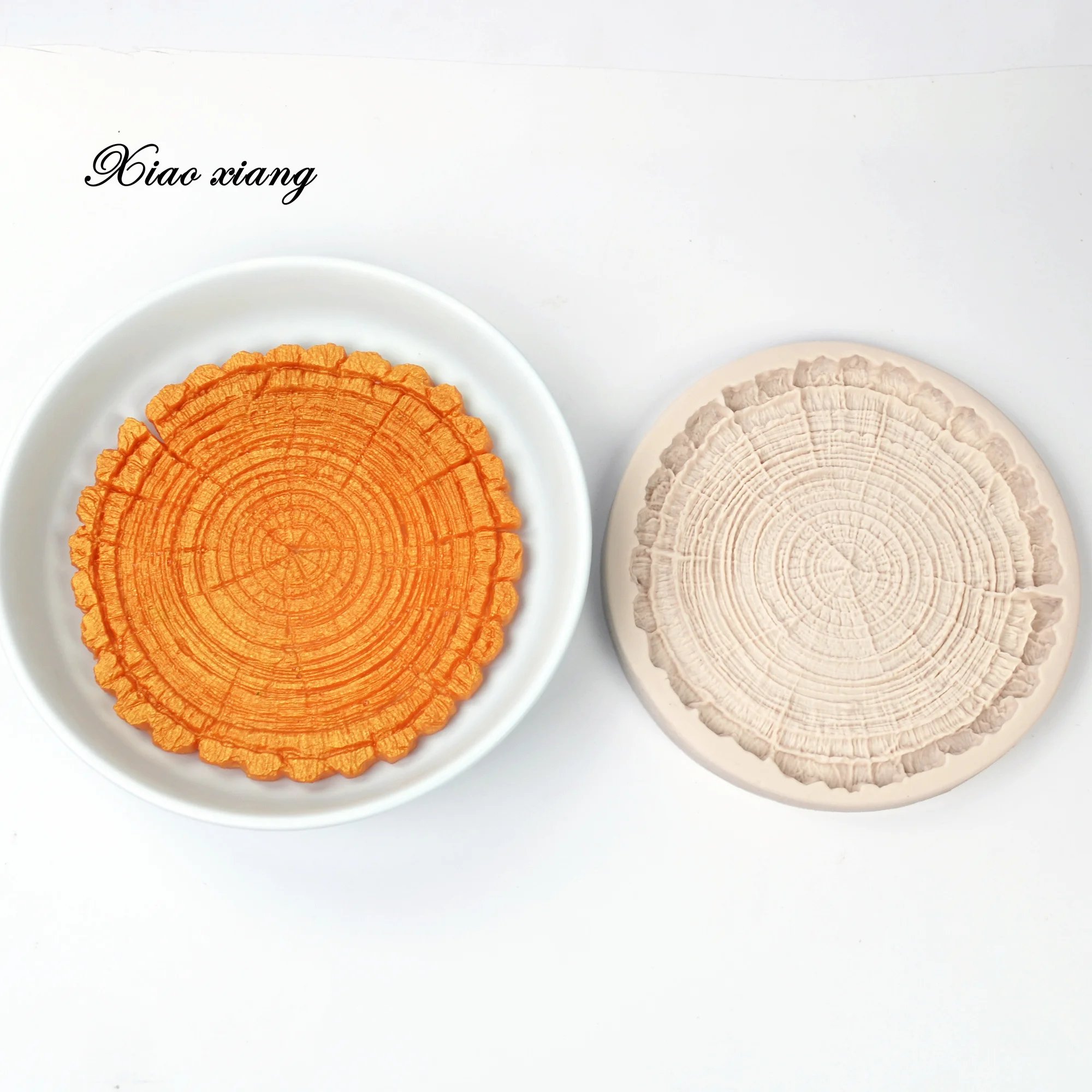 3D Tree Rings Silicone Cake Molds Kitchen Resin Baking Tools DIY Cake Pastry Fondant Moulds Chocolate Dessert Lace Decoration