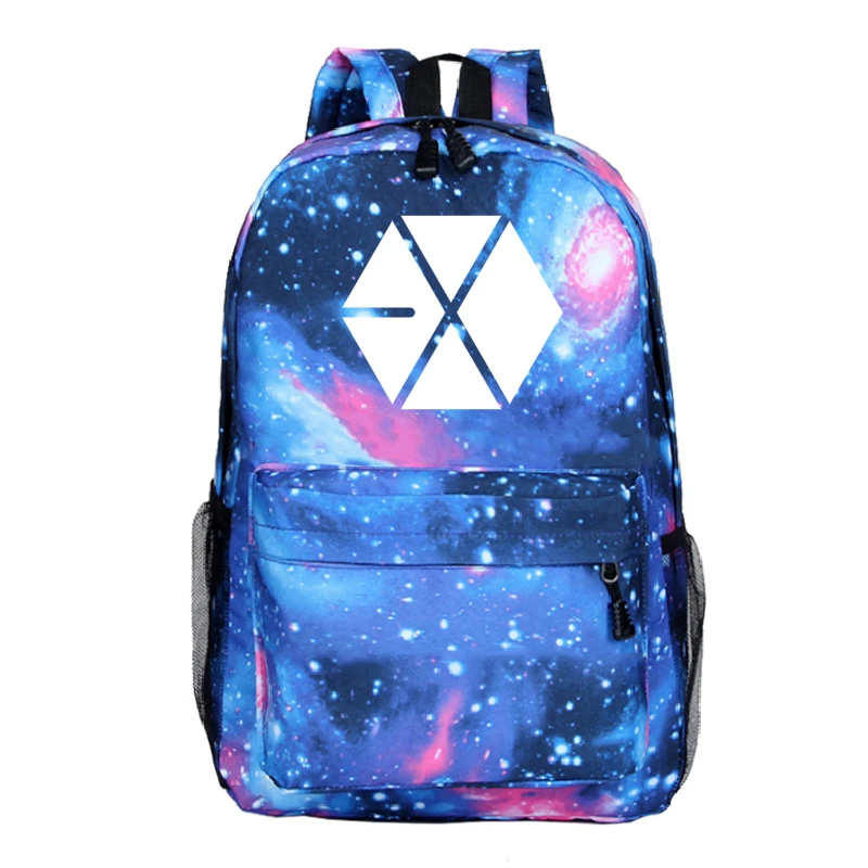 

Hot EXO Bags Men Women Boys Girls Backpack Galaxy Laptop Backpack School Backpack For Teenage Unisex Travel Shouler Backpack