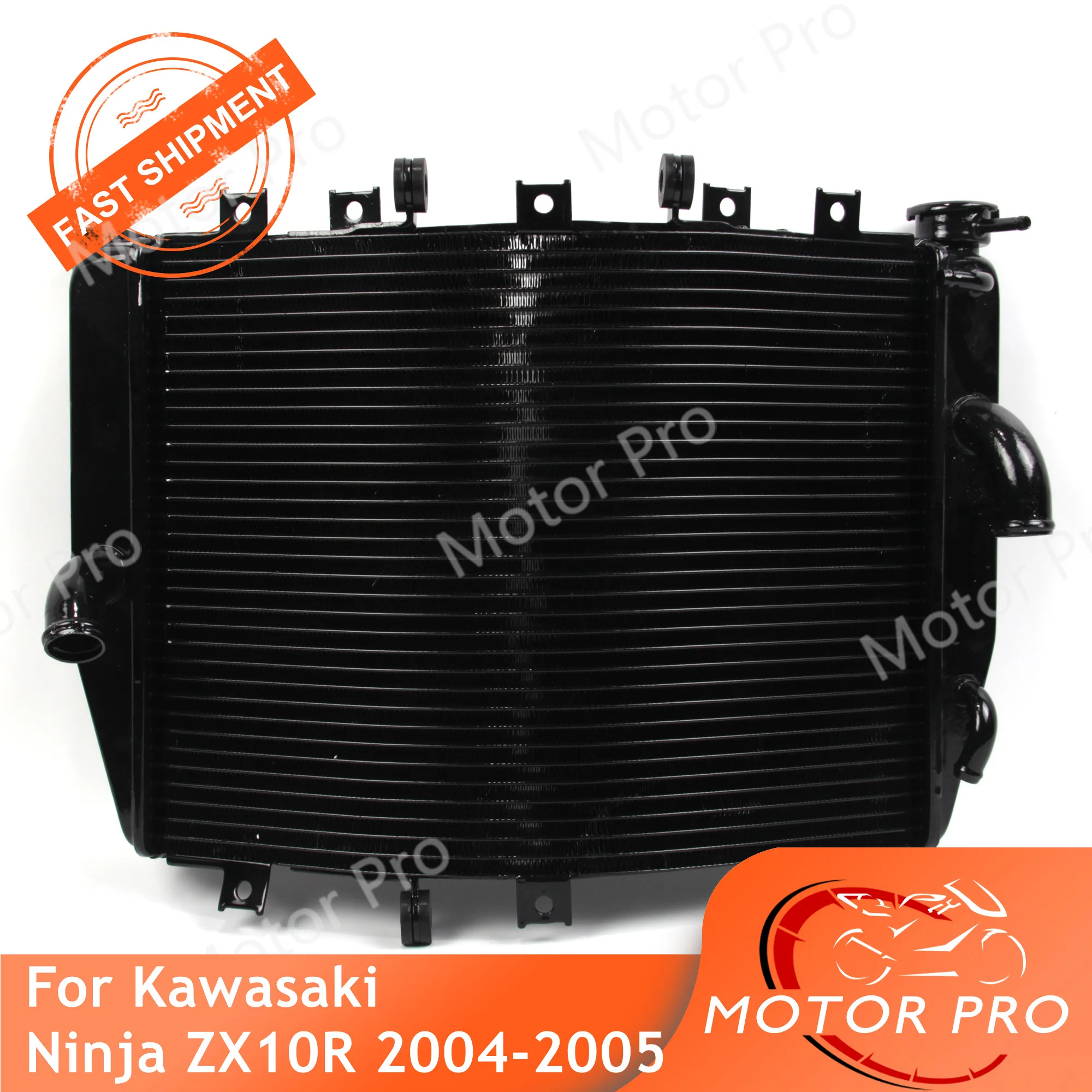 Motorbike Radiator For Kawasaki Ninja ZX10R 2004 2005 Cooling engine water cooler Accessories Aluminum ZX-10R ZX 10R 04 05