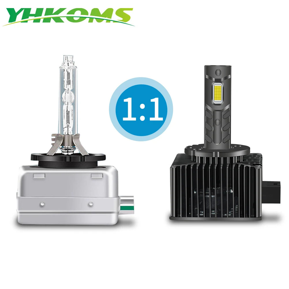 YHKOMS Mini 1:1 Canbus D1S D1R D2S D2R D3S D3R D4S D4R D5S D8S D5R D8R LED Car Headlight Bulb 110W 25000LM 6000K 12V Auto Light