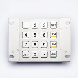 4x4 16 Keys Industrial Custom Usb Atm Metal Keypad Vandalproof Numerical Keyboard