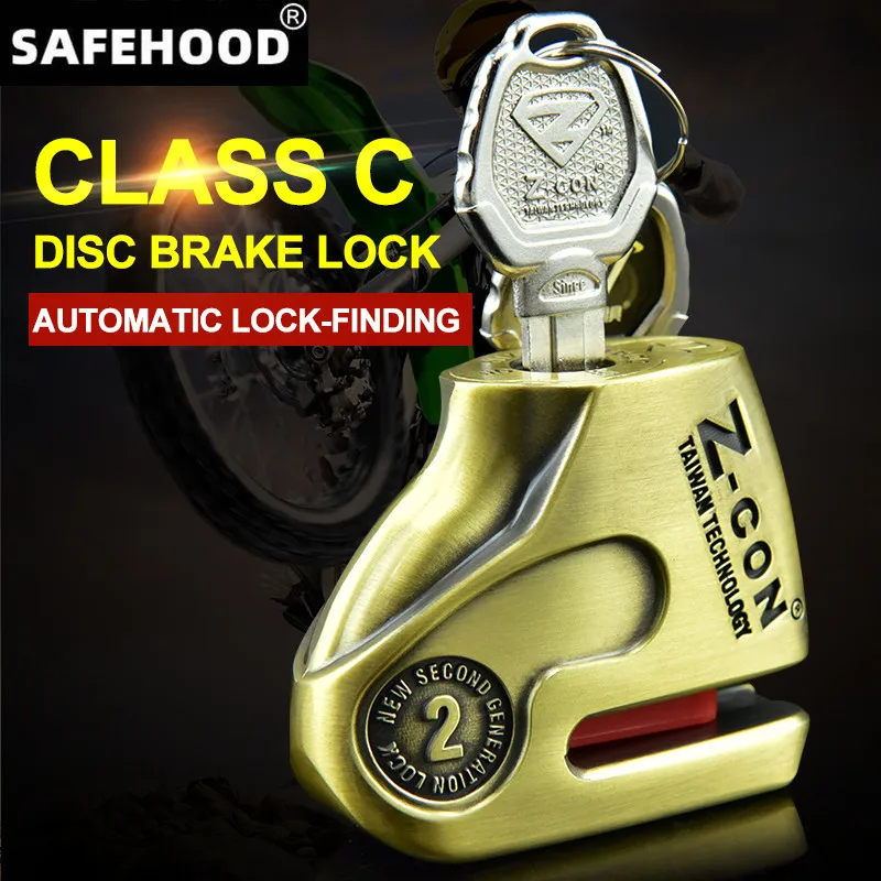 ZCON Motorcycle Lock Alloy Motorbike Theft Pretection Brake Bike Lock Motorcycle Lock Waterproof Brakes Disc Locks