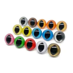 20 pz 10mm/12mm/15mm/18mm mestiere di sicurezza plastica animale colorato occhi di gatto per Amigurumi burattino bambola all'uncinetto peluche