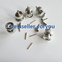 BNC Male Q9 Plug RF Coax Connector Crimp RG316,RG174,LMR100 Straight Nickelplated NEW Wholesale