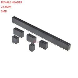 2/10PCS SMD SMT 2*2/3/4/5/6/7/8/9/10/12/16/20/40/ PIN doppia fila femmina HEADER 2.54 connettore striscia passo MM 2X/6/8/10/20