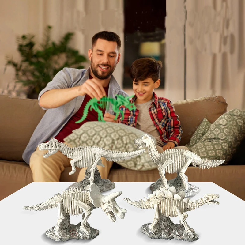 Historical Discoveries Dinosaur Fossil Jade World Heritage Excavation Toys Archaeological Digging Assembly Model Kids Gifts