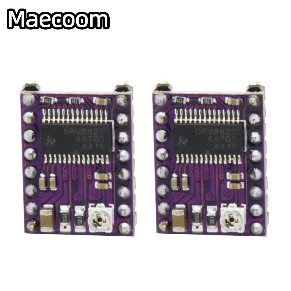 5pcs/Lot new stepper motors drv8825 for ramp stepper motor driver radiator part printer unit heating 4 layers PCB purple board