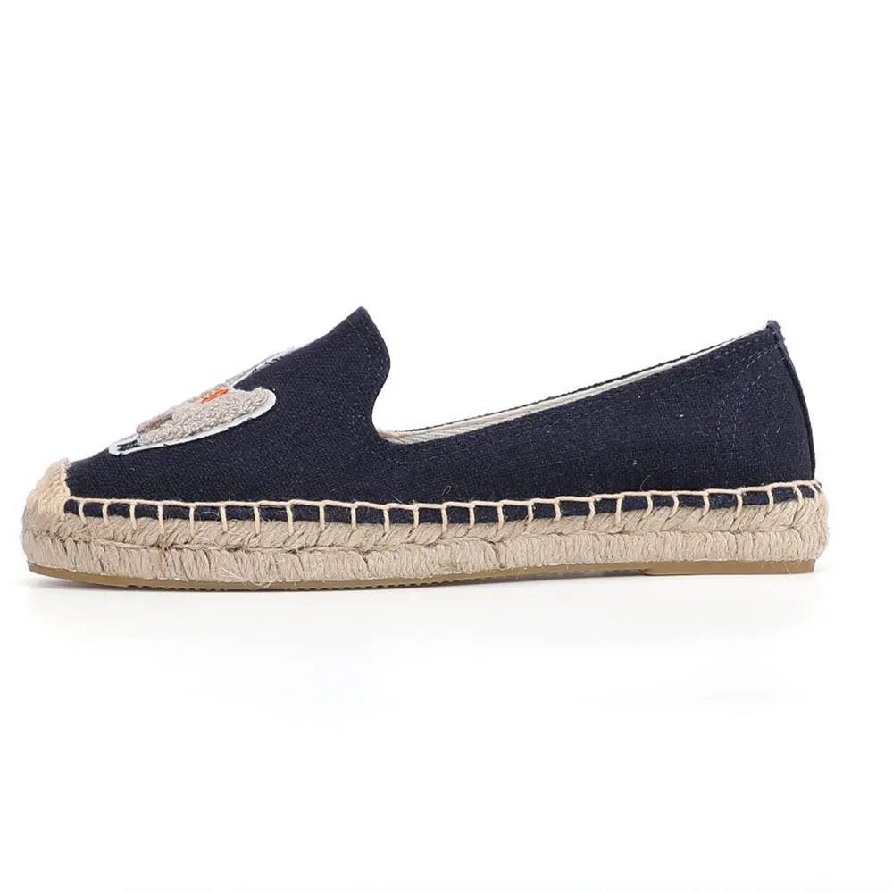 2022 Espadrilles Mujer Platform Flat Fishermen 2021 Sapatos Lady Casual Rubber Outsole Off-duty Days Flax Straw Thick Soled