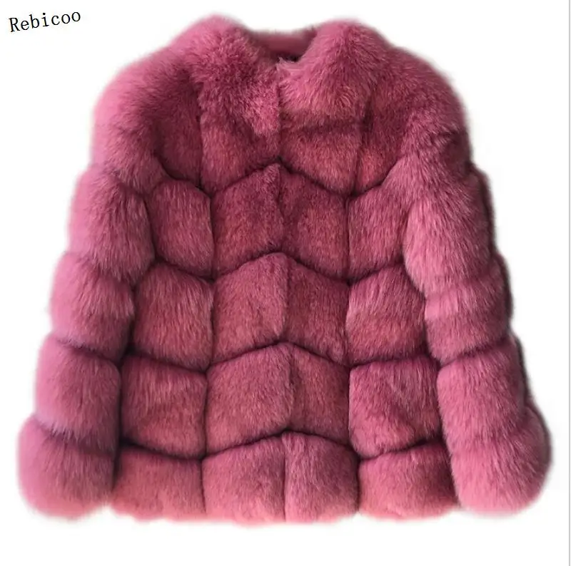 Mink ผู้หญิงฤดูหนาวแฟชั่น FAUX Fur Coat Elegant หนา Outerwear ปลอมขนแจ็คเก็ต Chaquetas Mujer