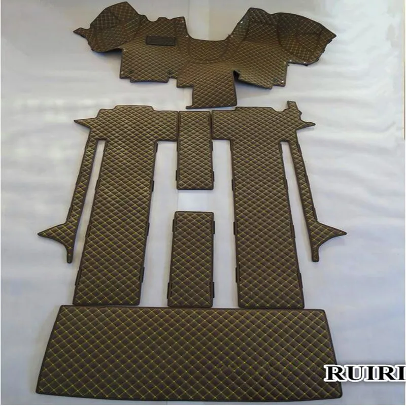 

Высокое качество, полный комплект автомобильных ковриков + коврик в багажник для Volkswagen Multivan T6 T5 2022-2002 6 7 мест водонепроницаемые прочные ковры