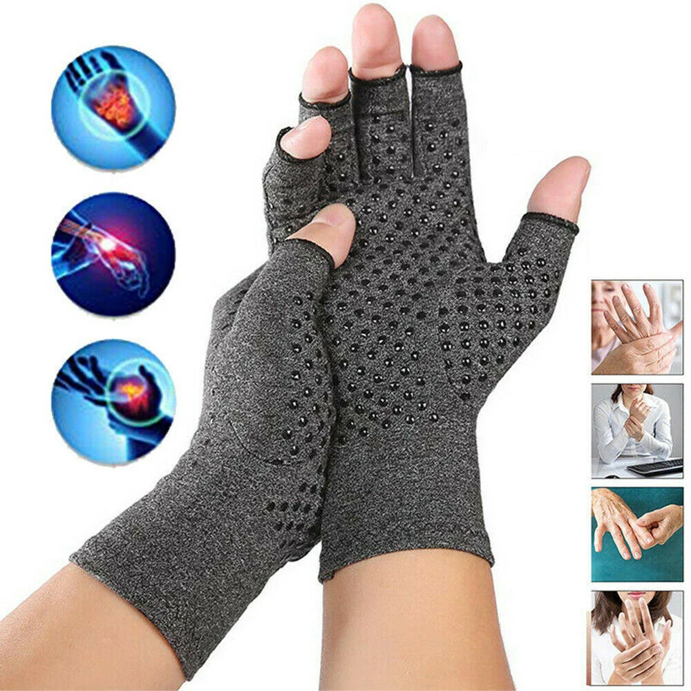 1 Pair Of Arthritis Gloves Touch Screen Gloves Anti-Arthritis Treatment Compression And Pain Relief Joint Pain Warm Winter