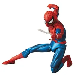 Marvel Spider Man Mafex 075 the Amazing SpiderMan Comic Ver Joints Movable Figure Model Toys 16cm