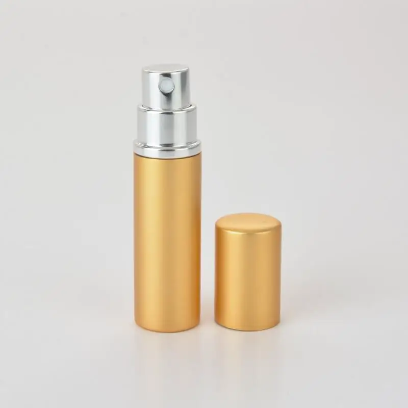 Perfume Bottle 5ml Aluminium Anodized Compact Perfume Aftershave Atomizer Atomizer Fragrance Glass Scent-Bottle LX9246