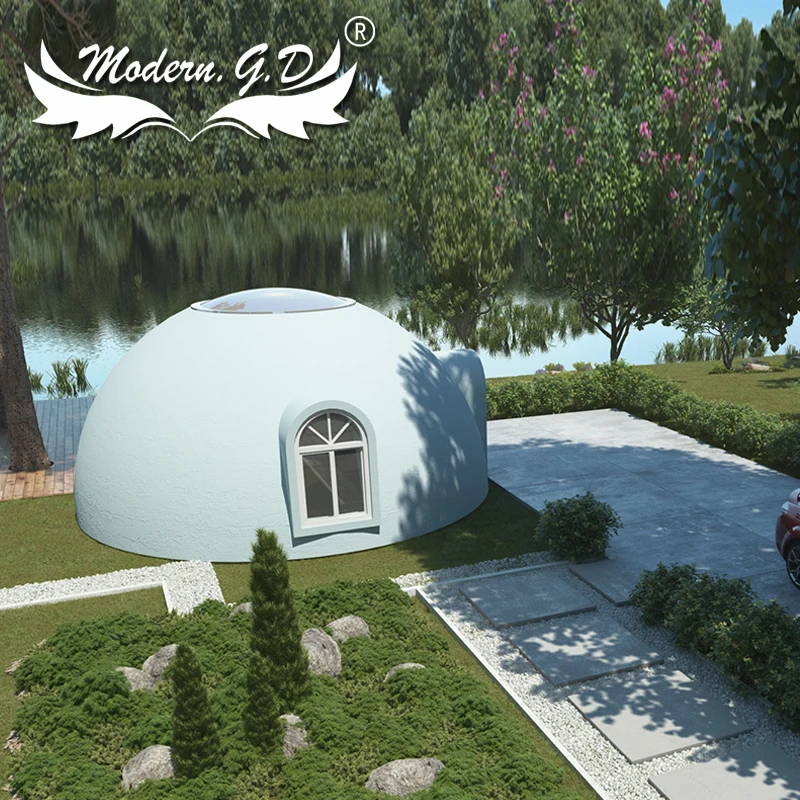 House Use polystyrene prefabricated commercial building dome house modular for holiday