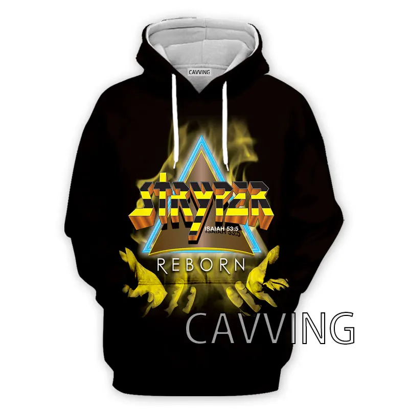 CAVVING 3D Printed  Stryper Rock  Hoodies Hooded Sweatshirts Harajuku  Tops Clothing for Women/men  H01