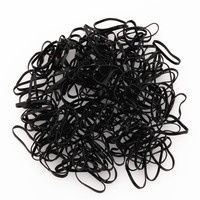 High quality 902 Black Color Elastic Rope Rubber Band  Women Girls child Tie Hair Styling Tools Students School Supplies