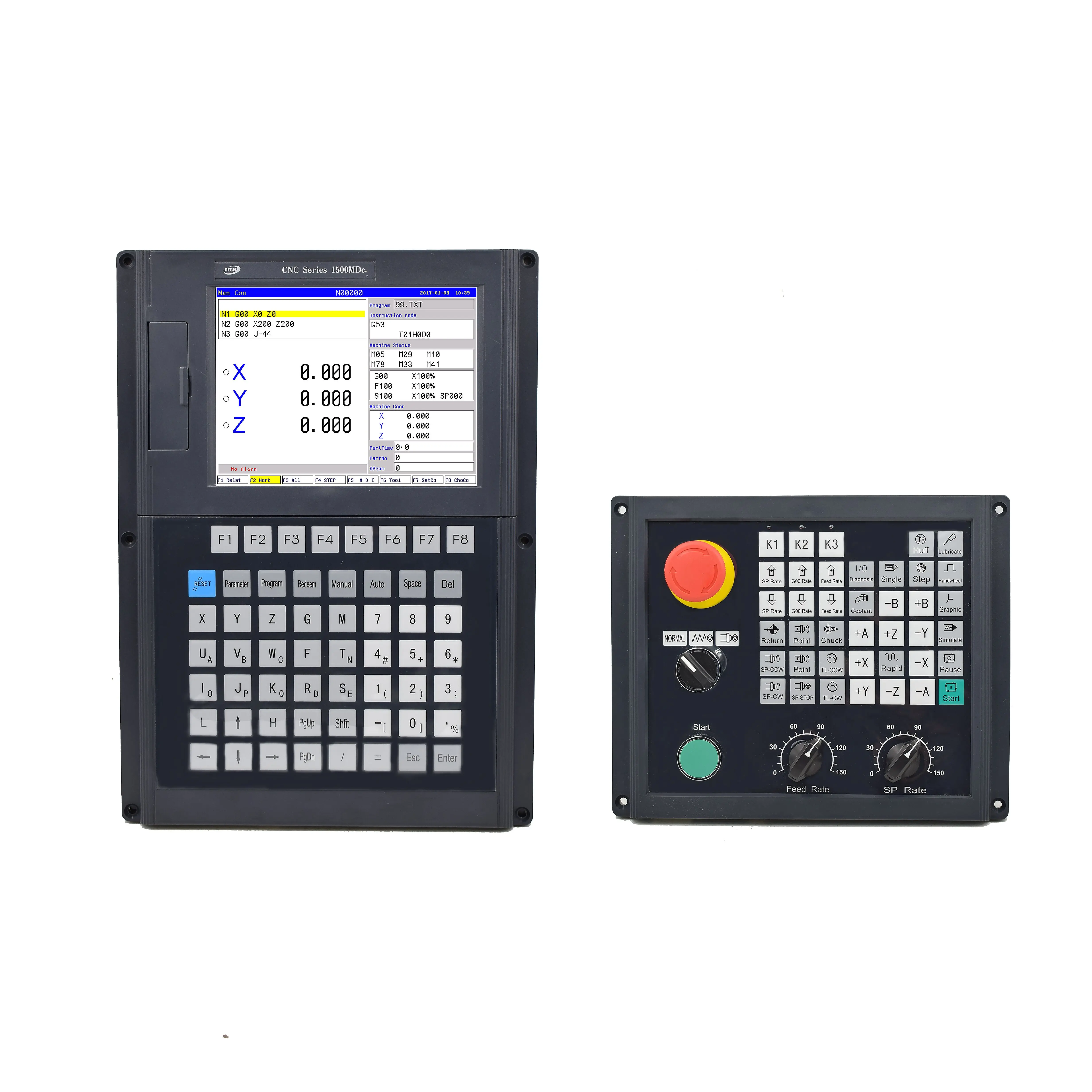 

High performance Vertical CNC Milling controller with USB and 3 axis controller new version