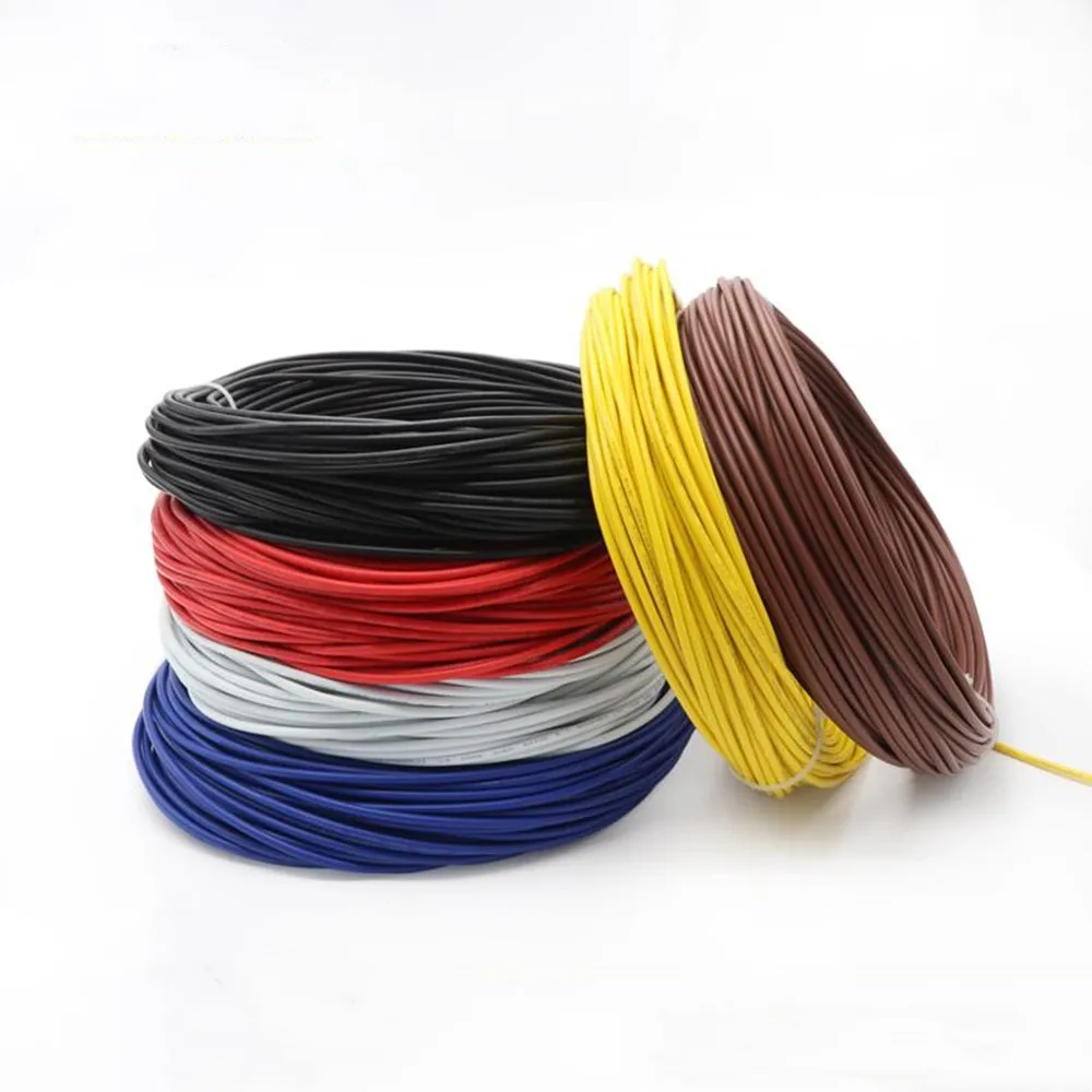10M/1LOT UL1672 PVC Double Insulation Environmentally Stranded Electronic Wire Tinned Copper Cable 16 18 20 22 24AWG