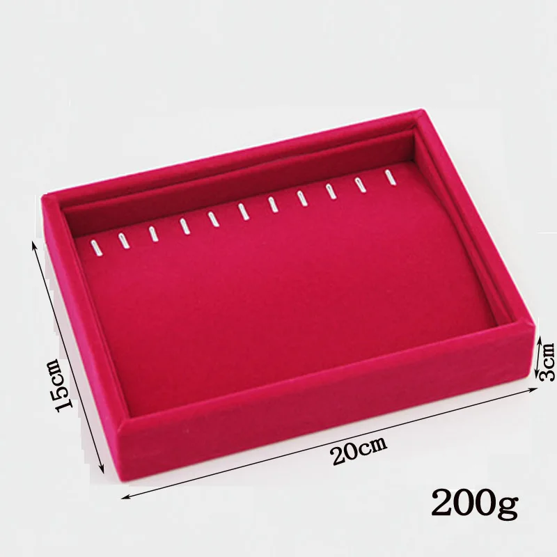 Organizer Soft RoseRed Velvet Handmade DIY Jewelry Box 9 Options Drawer Storage Jewellery Earring Necklace Pendant Bracelet Tray