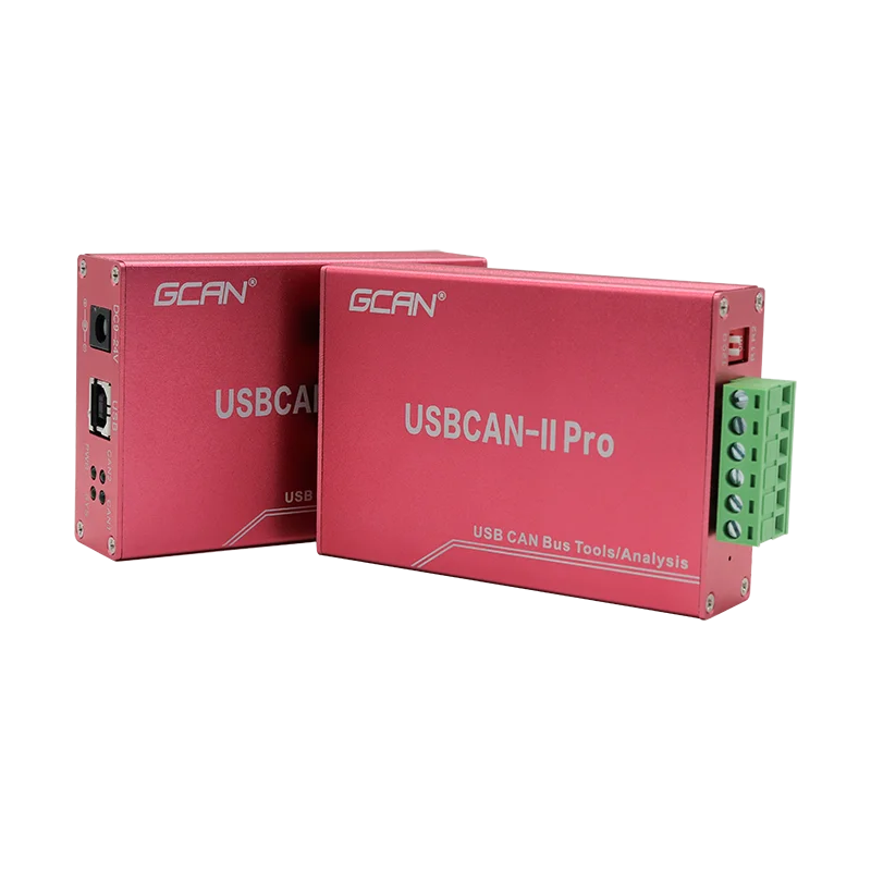 GCAN Usbcan-Ⅱ Pro Adapter Debug Analysis Tool With Two Can-bus Channel Transmit/receive Can-bus Data Support Ecan Tools Software