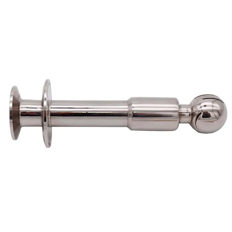 Rotating CIP 1.5inch (50.5mm) Tri Clamp Inlet welded in 2inch (64mm) Tri Clamp Cap Homebrew Beer Tank 304 Stainless Sanitary