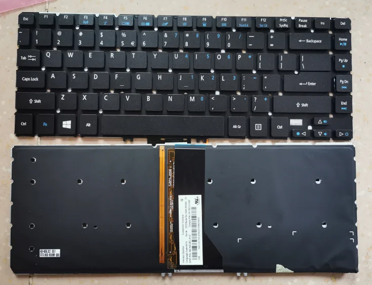 para Acer Aspire R7571 R7-571g R7-572 r7 572 R7-572g r7 571 571g v5 Mm1 Ms231 Teclado Retroiluminado Novo