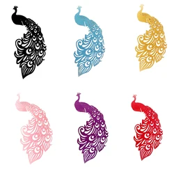 50Pcs Peacock Laser Cut Wine Glass Name Place Card Baby Shower Seat Cards Table Mark Birthday Wedding Event Party Bar Decoration