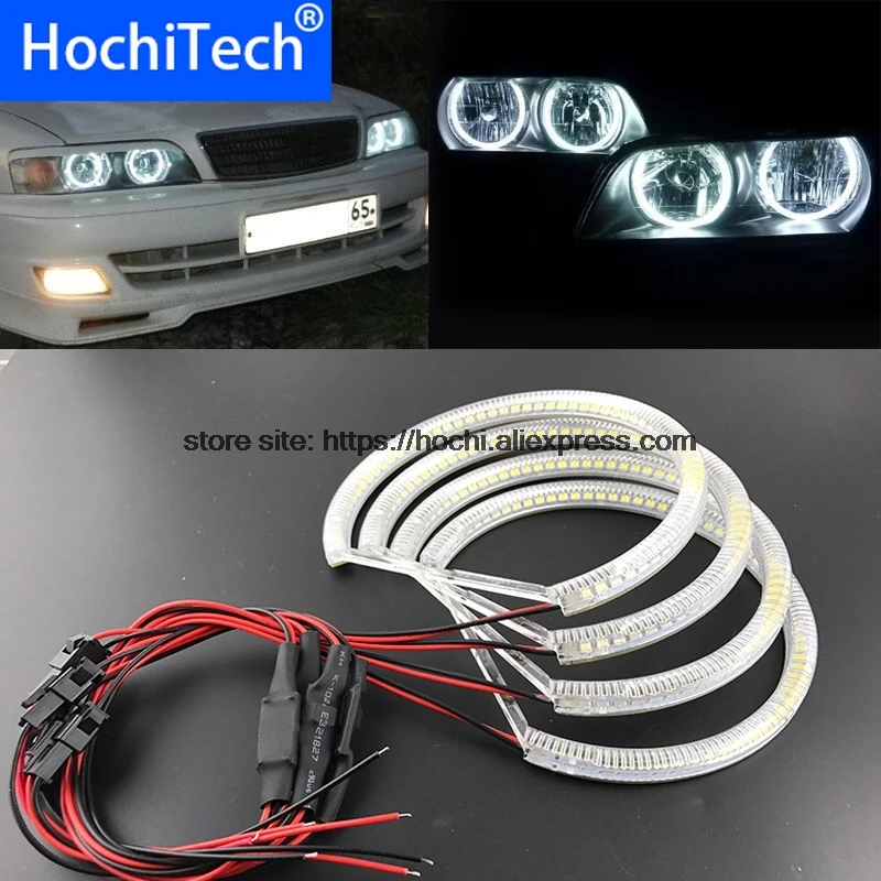 Ultra bright SMD white LED angel eyes 1600LM 12V  ring kit for Toyota X100 Chaser 1996 1997 1998 1999 2000 2001