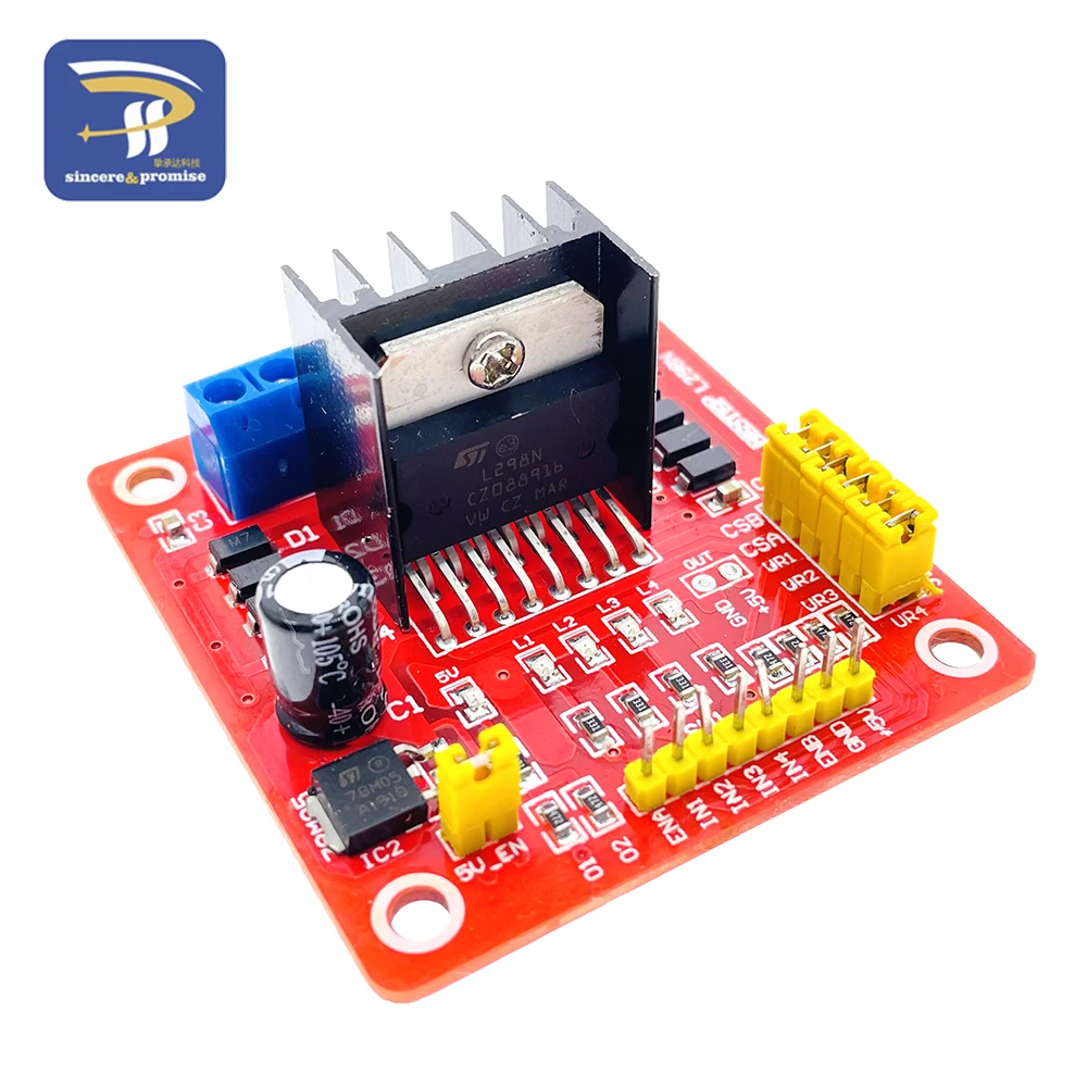 L298N DC Motor Driver Module Stepper Motor Board Dual H Bridge Max 20W 2A / Bridge For Arduino