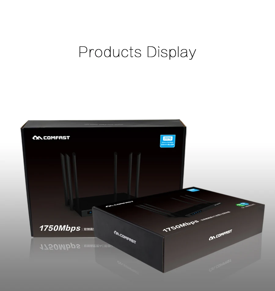 1750Mbps Gigabit Wireless Router Dual Band 5.8G&2.4G high-power wireless AC router