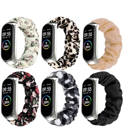 Pulseira feminina de nylon, pulseira de substituição para xiaomi mi band 6 5 4 3