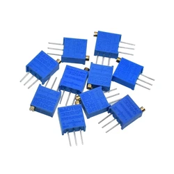 3296W 50 100 200 500 1K 2K 5K 10K 20K 50K 100K 200K 500K 1M ohm Multiturn Trimmer Potentiometer High Precision Variable Resistor