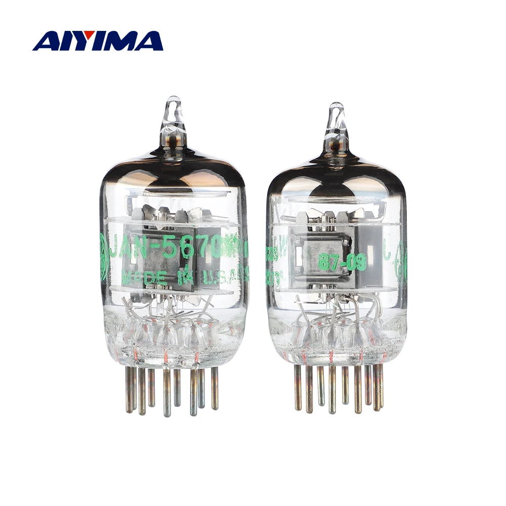 AIYIMA 2 pz GE 5670W GE5670 valvola tubo a vuoto vuoto aggiornamento tubo elettronico per 6 n3/6 h3n/396A/2 c51/5670 amplificatore Audio