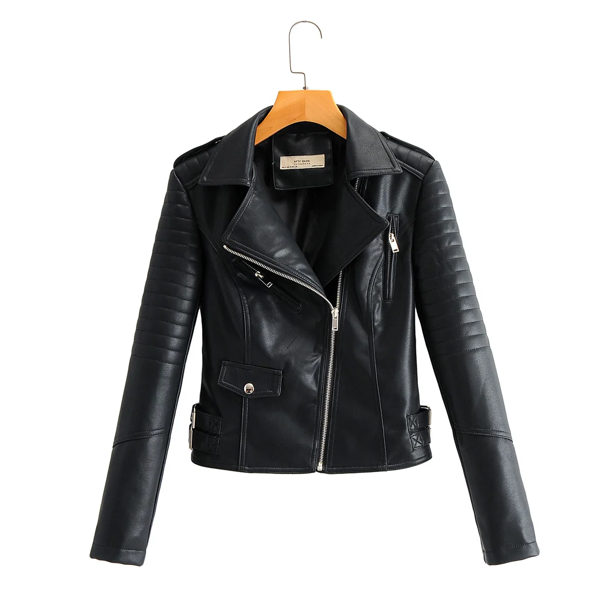 Nice quente vogue mulheres primavera outono macio faux couro jaquetas senhora motorcyle zíperes motociclista rosa casacos outerwear preto venda quente