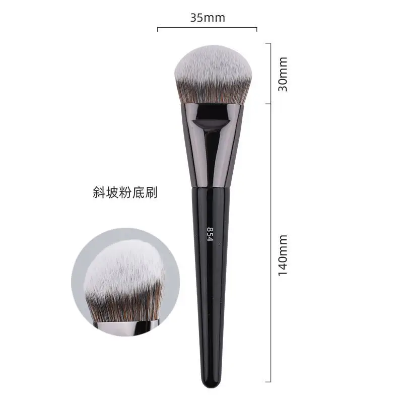 1pc Angled Foundation Makeup Brushes Liquid Foundation Base Make up Brush Bronzer sided Detail Face Essential Beauty tools 854