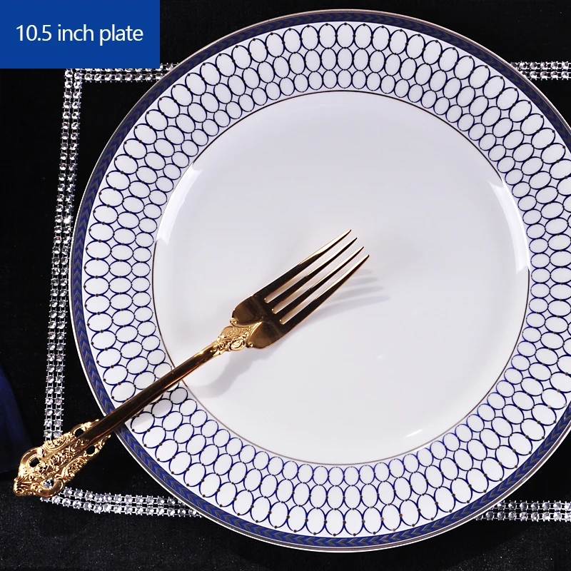 Porcelain flat plates bone china 