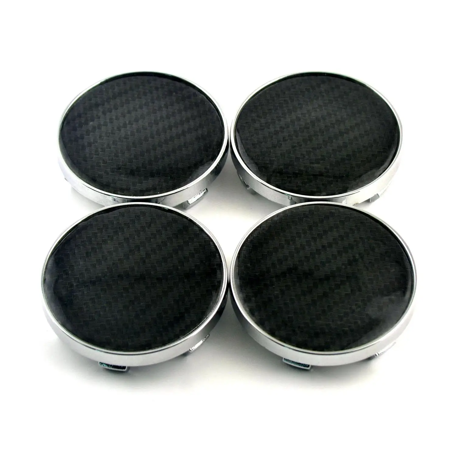 1pc 60mm 55mm Carbon Fiber Emblem Hubcaps Car Wheel Center Cover For Rims Auto Tuning Universal Hub Caps For Alloy Wheels