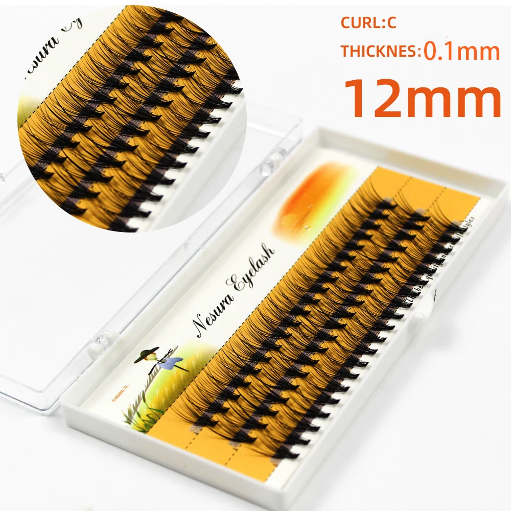 Grafting World 20D Individual Eyelashes Imported Material 0.1 Thickness False Eyelash 8-14mm Premade Volume Fans for Make Up