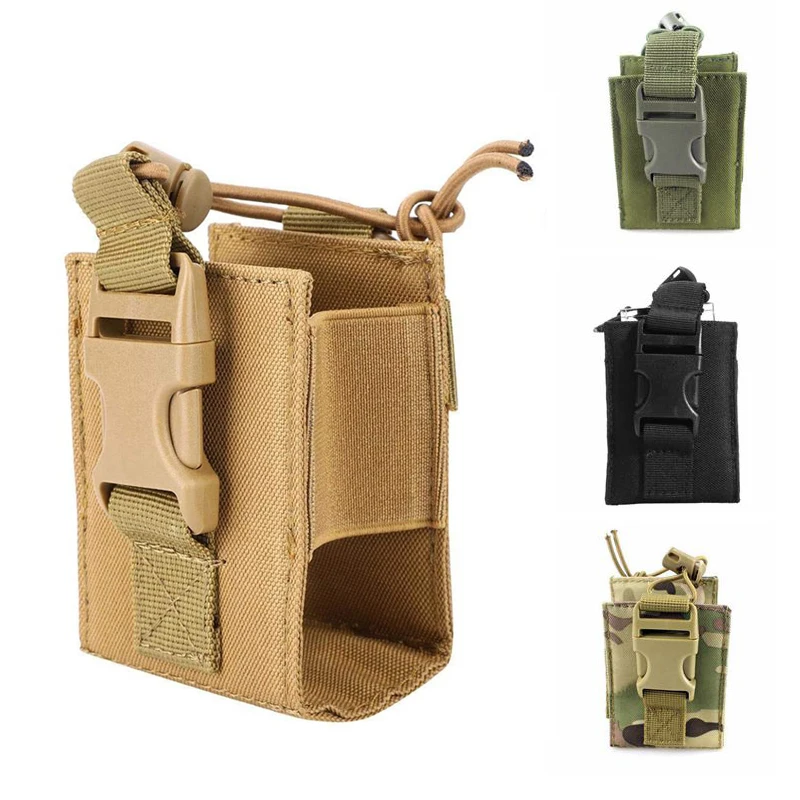 Hunting Shooting Airsoft Molle walkie talkie bag outdoor camping walkie talkie with quick release buckle walkie bag holder cover